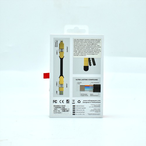 InCharge X - Multi-Charger Portable Keyring Micro USB Lightning USB-C